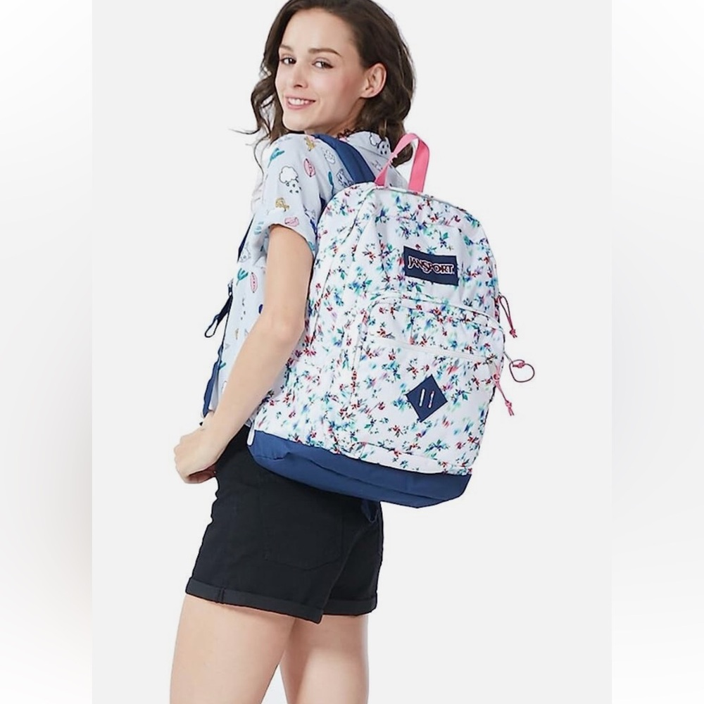 Jansport Multi White Floral Haze Backpack